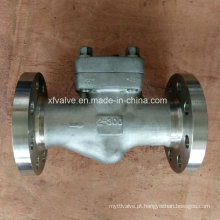 Válvula de verificação de aço inoxidável forjada do pistão da extremidade da conexão da flange 300lb